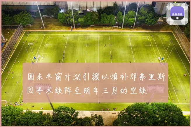 国米冬窗计划引援以填补邓弗里斯因手术缺阵至明年三月的空缺