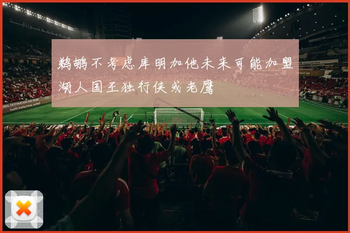 鹈鹕不考虑库明加他未来可能加盟湖人国王独行侠或老鹰